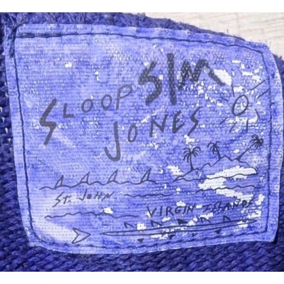 Vintage Sloop Jones Tie Dye Art Artsy Long Sleeve Shirt Cardigan S/M Button Down - Picture 3 of 7